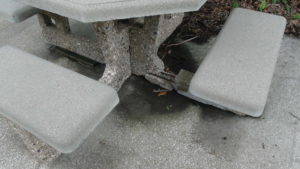 Bay Vista Gardens II picinic table concrete Repair 2