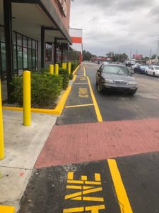 Southgate Shopping Center Line Striping Project 1