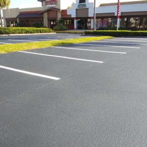 Promenade at Florida Mall Sealcoat Line Stripe Project 1 e1582747716289