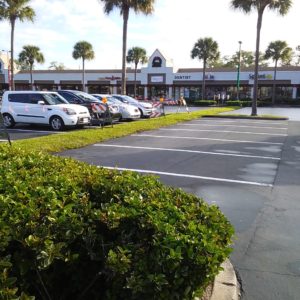 Promenade at Florida Mall Sealcoat Line Stripe Project 3 e1582747731580