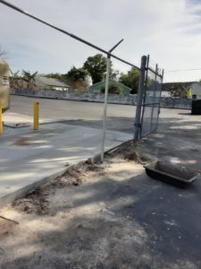 Southgate Shopping Center Fence Repair Project 1