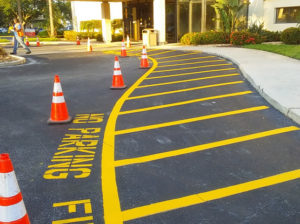 South Seminole Hospital Medical Office Line Striping Project 1