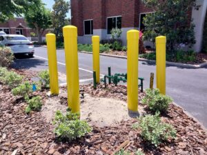 csg consolidated service groyp bollard install and tree removal 2