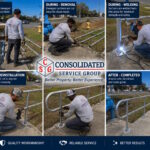 Guard Rail Repaired After Vehicle Impact